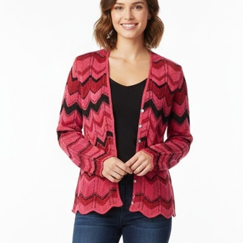 Valerie Stevens Women's Knit‎ Cardigan Sweater Open Front Long Sleeve SKUW192